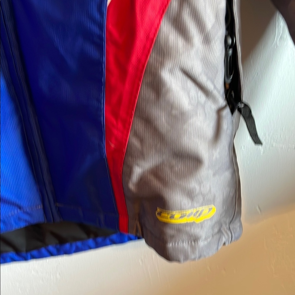 Kids Blue and Red Racing Jacket - Picture 4 of 11